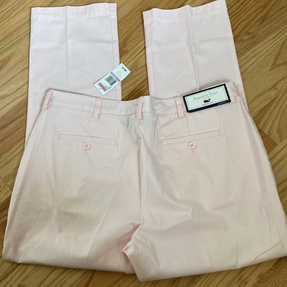 NWT Vineyard Vines Breaker Pant Men’s Conch 38X30 slim fit Golf Preppy PINK - Picture 9 of 12